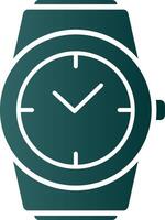 Stylish Watch Glyph Gradient Icon vector