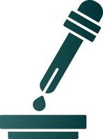 Pipette Glyph Gradient Icon vector