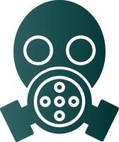 Gas Mask Glyph Gradient Icon vector