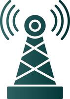 Telecommunications Glyph Gradient Icon vector