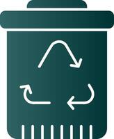 Recycling Glyph Gradient Icon vector