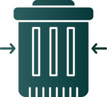 Waste Reduction Glyph Gradient Icon vector