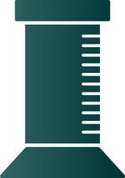 Graduated Cylinder Glyph Gradient Icon vector