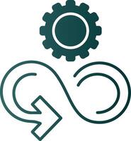 Responsible Consumption Glyph Gradient Icon vector