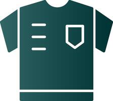 Referee Shirt Glyph Gradient Icon vector