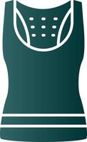 Tank Top Glyph Gradient Icon vector