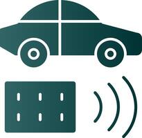 Remote Vehicle Glyph Gradient Icon vector