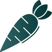 Carrot Glyph Gradient Icon vector