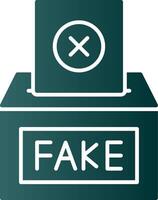 Fake Glyph Gradient Icon vector