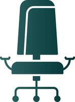 Office chair Glyph Gradient Icon vector