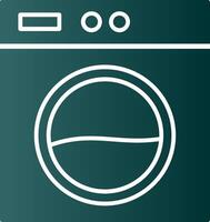 Laundry Machine Glyph Gradient Icon vector