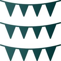 Bunting Glyph Gradient Icon vector