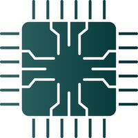 Chip Glyph Gradient Icon vector