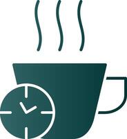 Break Time Glyph Gradient Icon vector