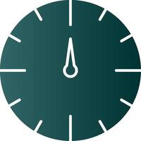 icono de gradiente de glifo de reloj vector