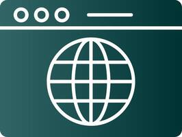 Web Glyph Gradient Icon vector