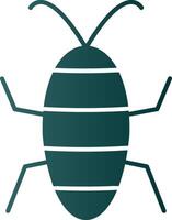 Cicada Glyph Gradient Icon vector