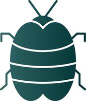 Bug Glyph Gradient Icon vector