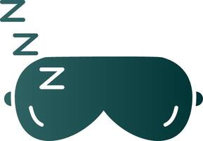 Sleeping Mask Glyph Gradient Icon vector