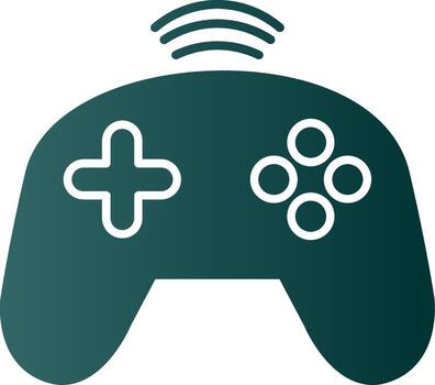 Controller Glyph Gradient Icon vector