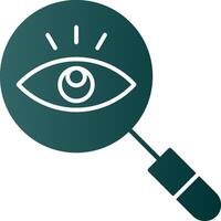 Observation Glyph Gradient Icon vector