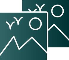 Images Glyph Gradient Icon vector
