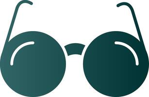 Sun Glasses Glyph Gradient Icon vector