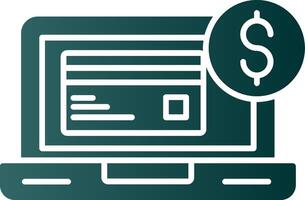 Payment Method Glyph Gradient Icon vector