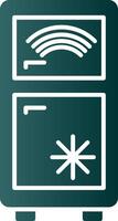 Smart Refrigerator Glyph Gradient Icon vector