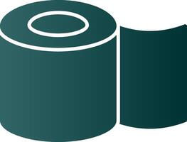 Tissue Roll Glyph Gradient Icon vector