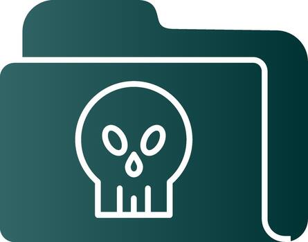 Folder Glyph Gradient Icon vector