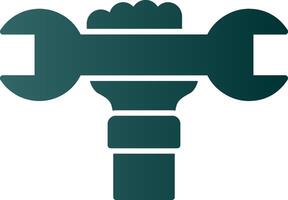 Labour Day Glyph Gradient Icon vector