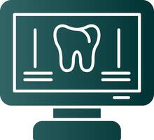 Orthopantomogram Glyph Gradient Icon vector