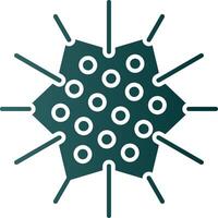 Sea Urchin Glyph Gradient Icon vector