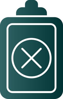 Wrong Glyph Gradient Icon