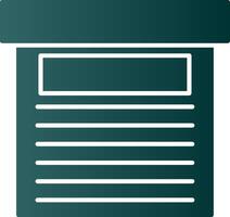 Storage Box Glyph Gradient Icon vector