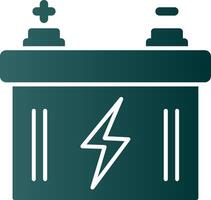 Car Battery Glyph Gradient Icon vector