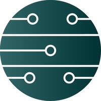 Mars Glyph Gradient Icon vector