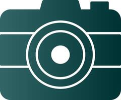 Photo Camera Glyph Gradient Icon vector