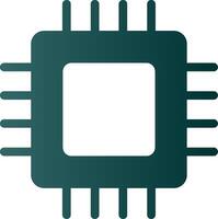 Circuit Board Glyph Gradient Icon vector