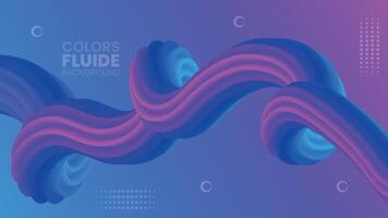 Gradient fluid with effect background vector