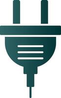 Power Plug Glyph Gradient Icon vector