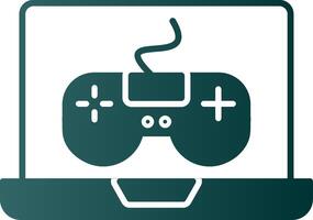 Videogame Glyph Gradient Icon vector