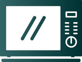 Microwave Glyph Gradient Icon vector