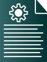 Report Glyph Gradient Icon vector