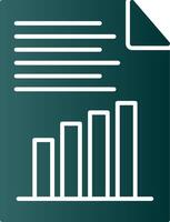 Report Glyph Gradient Icon vector