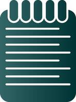 List Glyph Gradient Icon vector