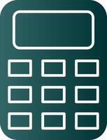 Calculator Glyph Gradient Icon vector