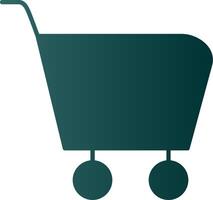 Cart Glyph Gradient Icon vector