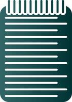 List Glyph Gradient Icon vector